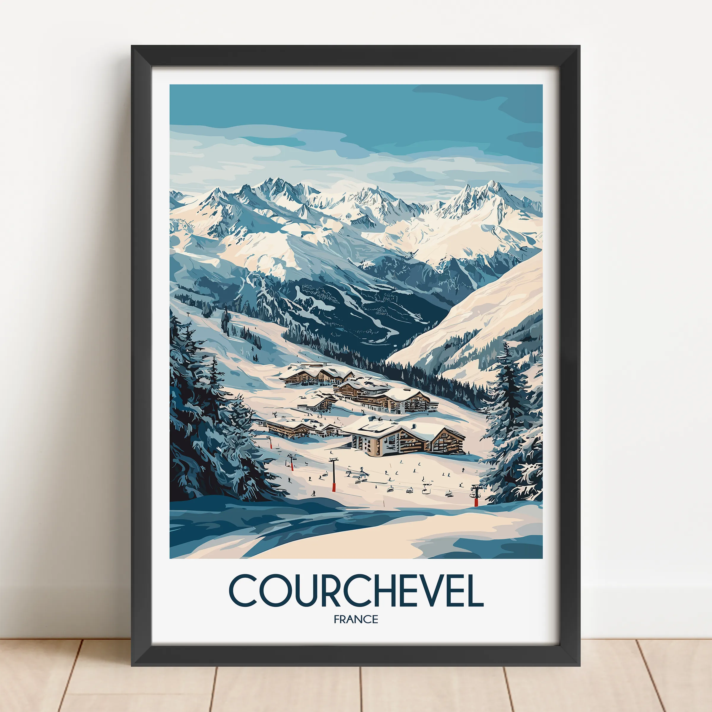 Courchevel Scenic Landscape Art
