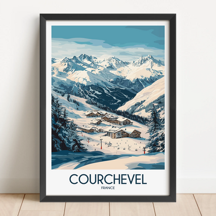 Courchevel Scenic Landscape Art