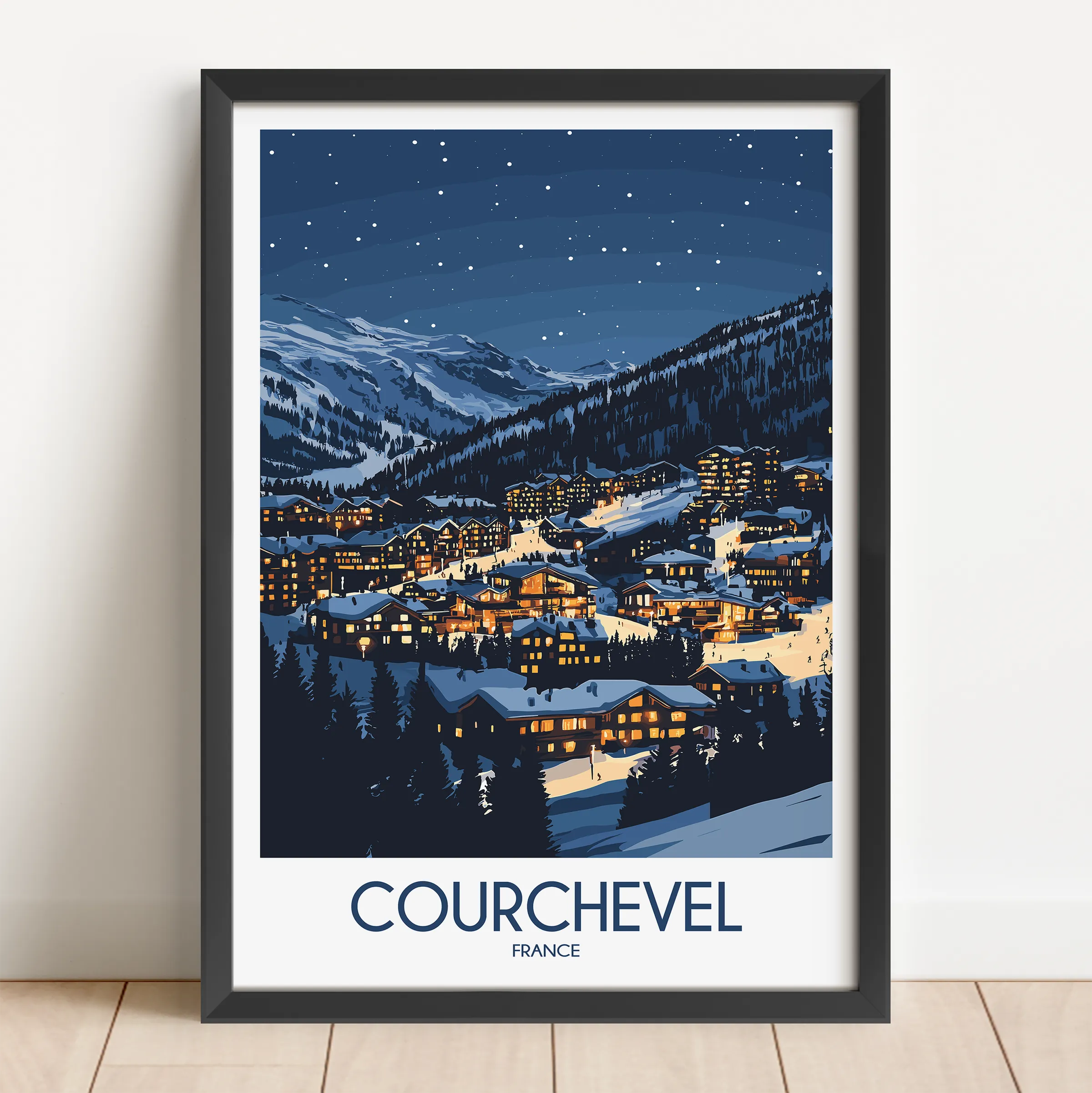 Courchevel Scenic Landscape Art