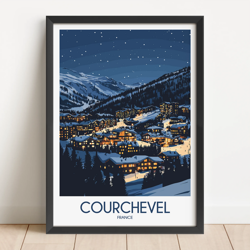 Courchevel Scenic Landscape Art