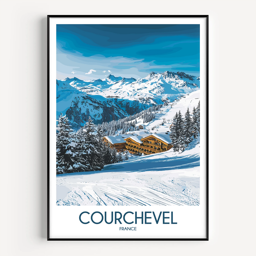 Courchevel Scenic Landscape Art