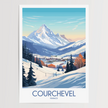 Courchevel Souvenir Poster Print