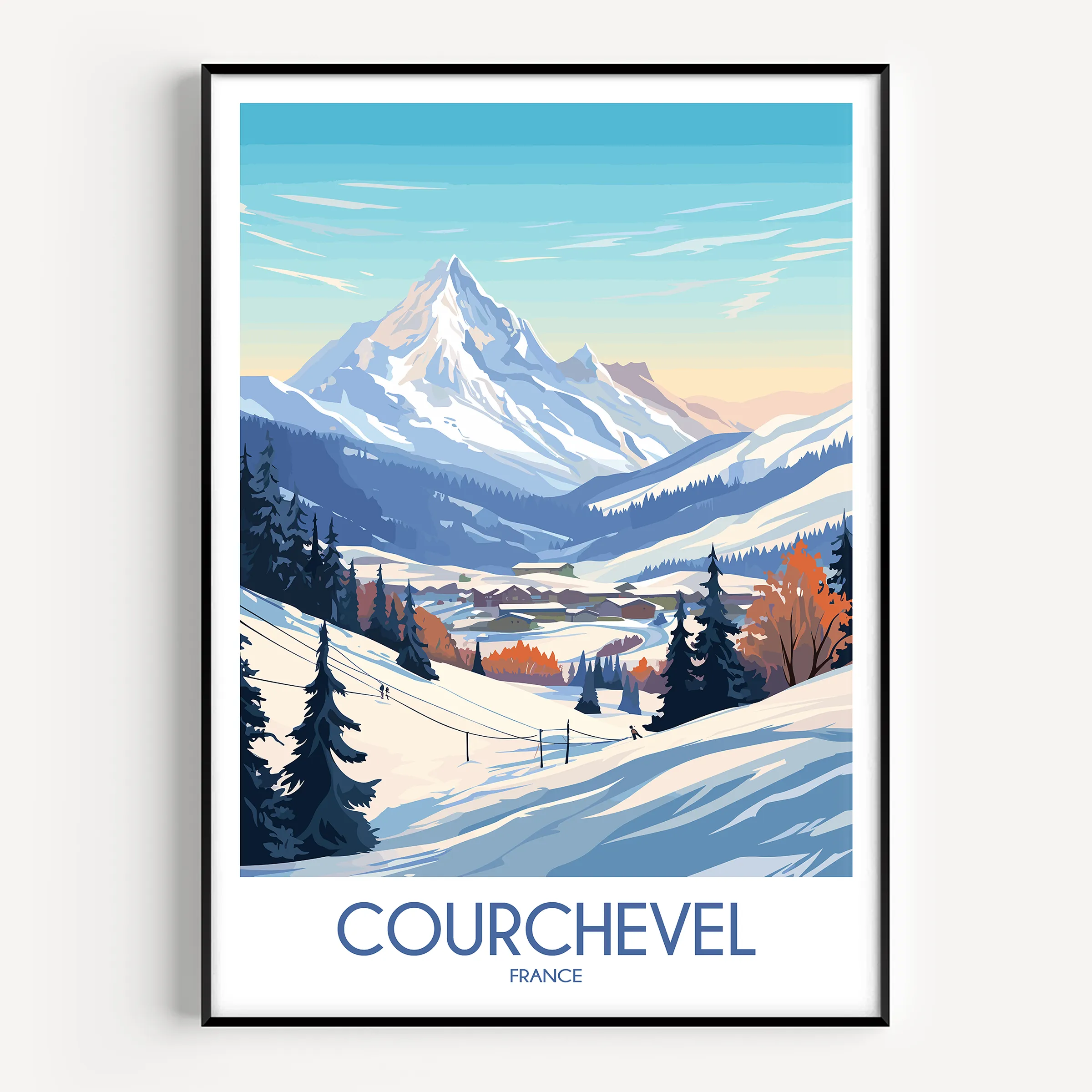 Courchevel Travel Memory Gift