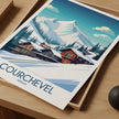 Courchevel Vintage Style Print