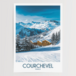 Courchevel Vintage Style Print