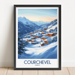 Courchevel Vintage Style Print