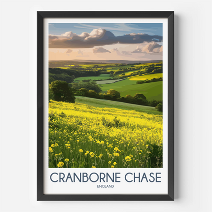 Cranborne Chase Modern Travel Poster
