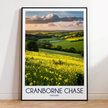 Cranborne Chase Retro Travel Illustration