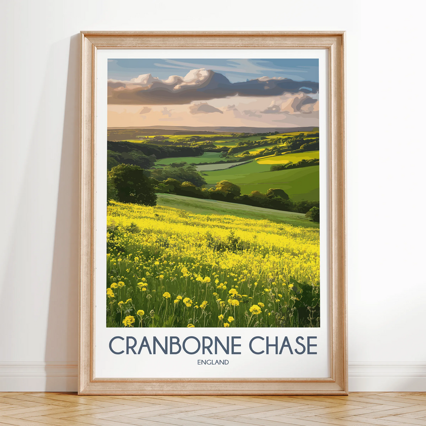 Cranborne Chase Vintage Style Print