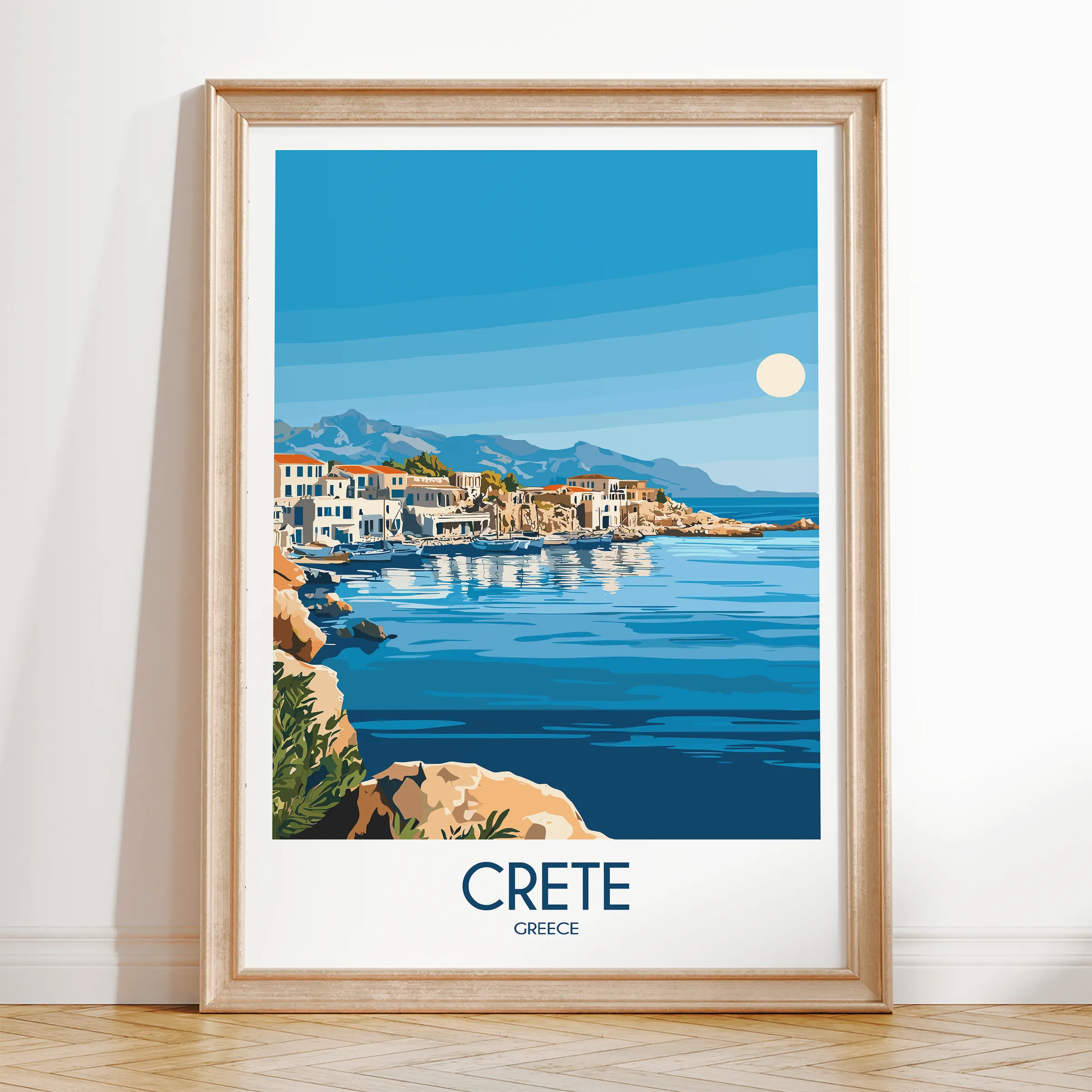 Crete Destination Art Gift
