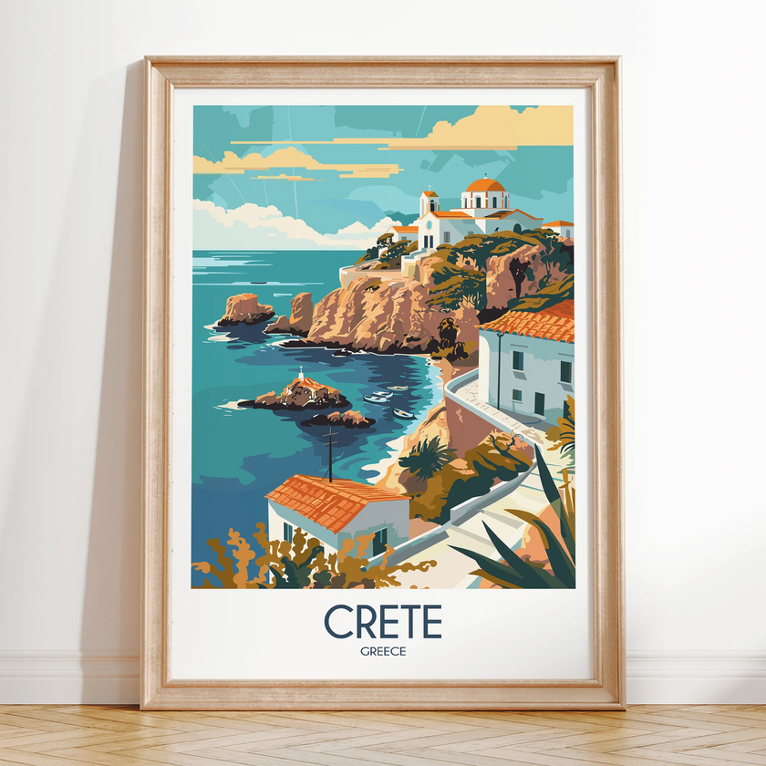 Crete Destination Art Gift