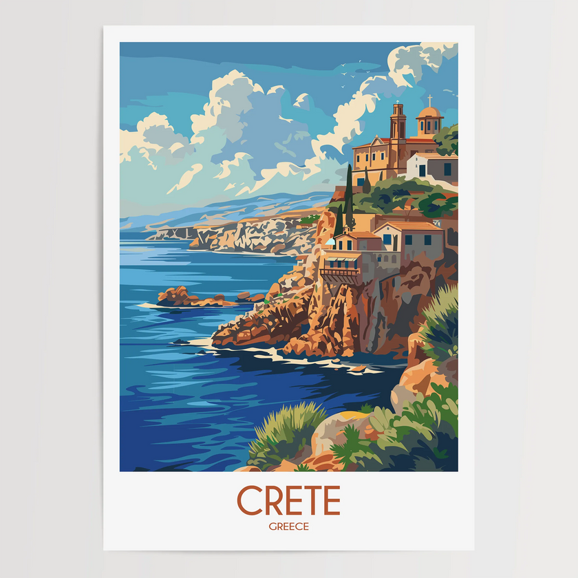 Crete Destination Art Gift