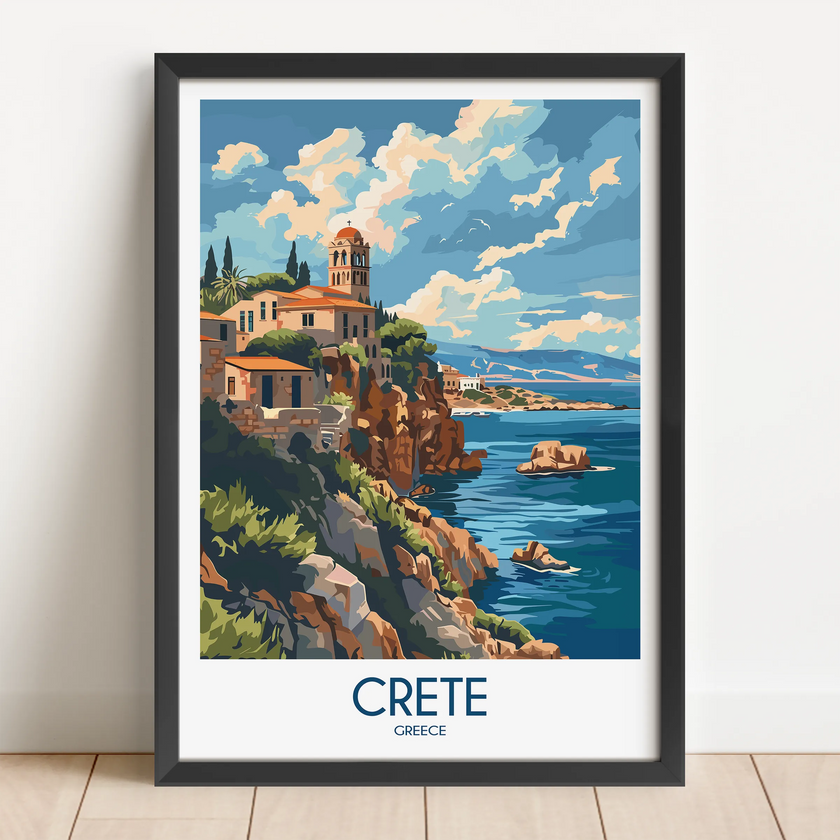 Crete Destination Art Gift