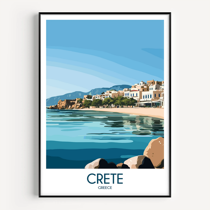 Crete Destination Art Gift