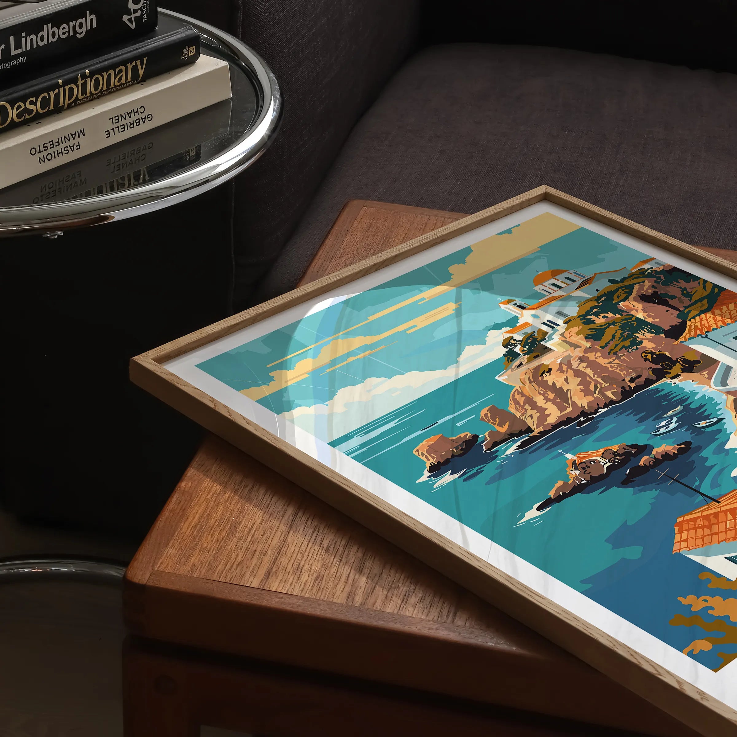 Crete Retro Travel Illustration