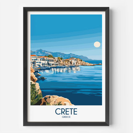 Crete Vintage Style Print
