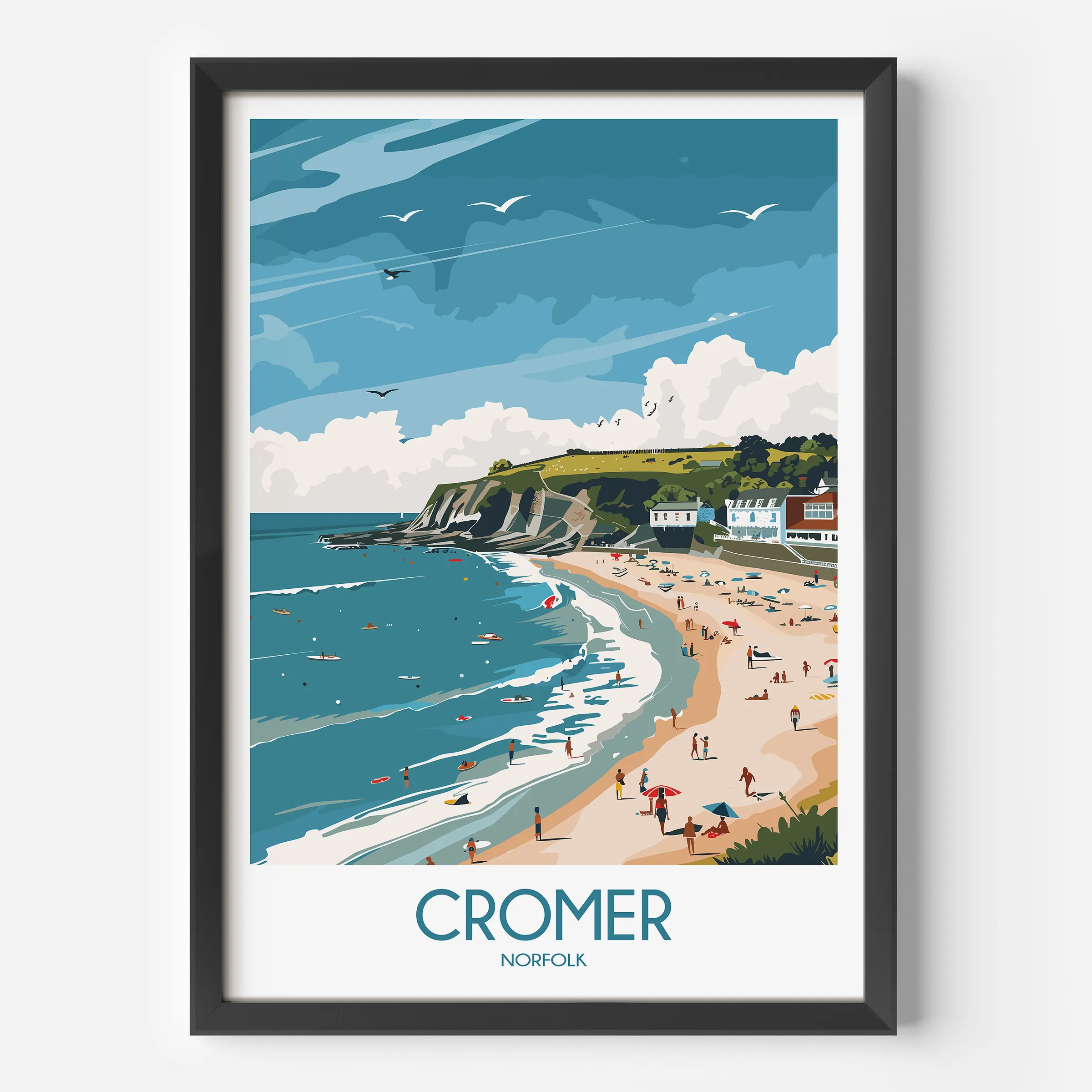 Cromer Retro Travel Illustration