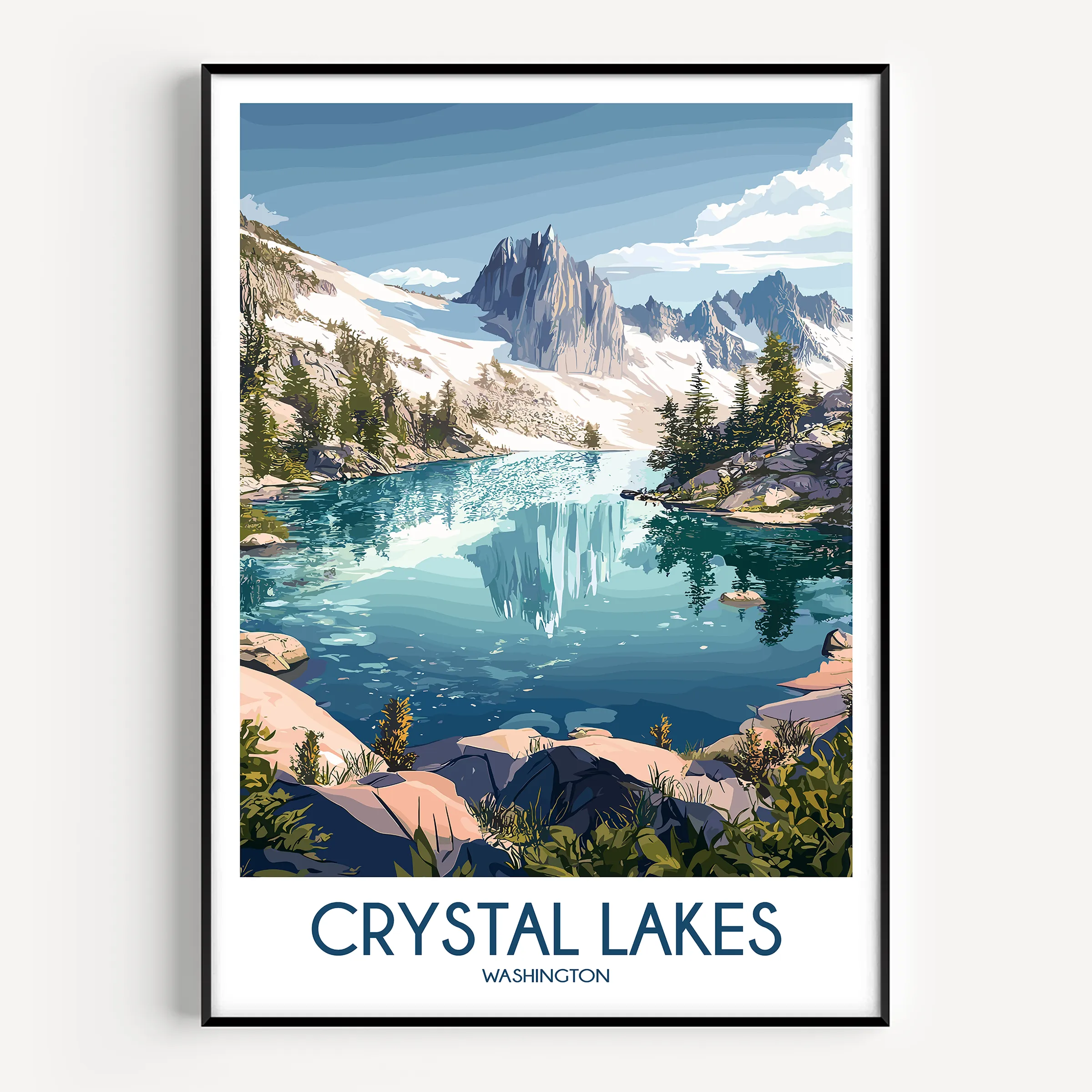 Crystal Lakes Destination Art Gift