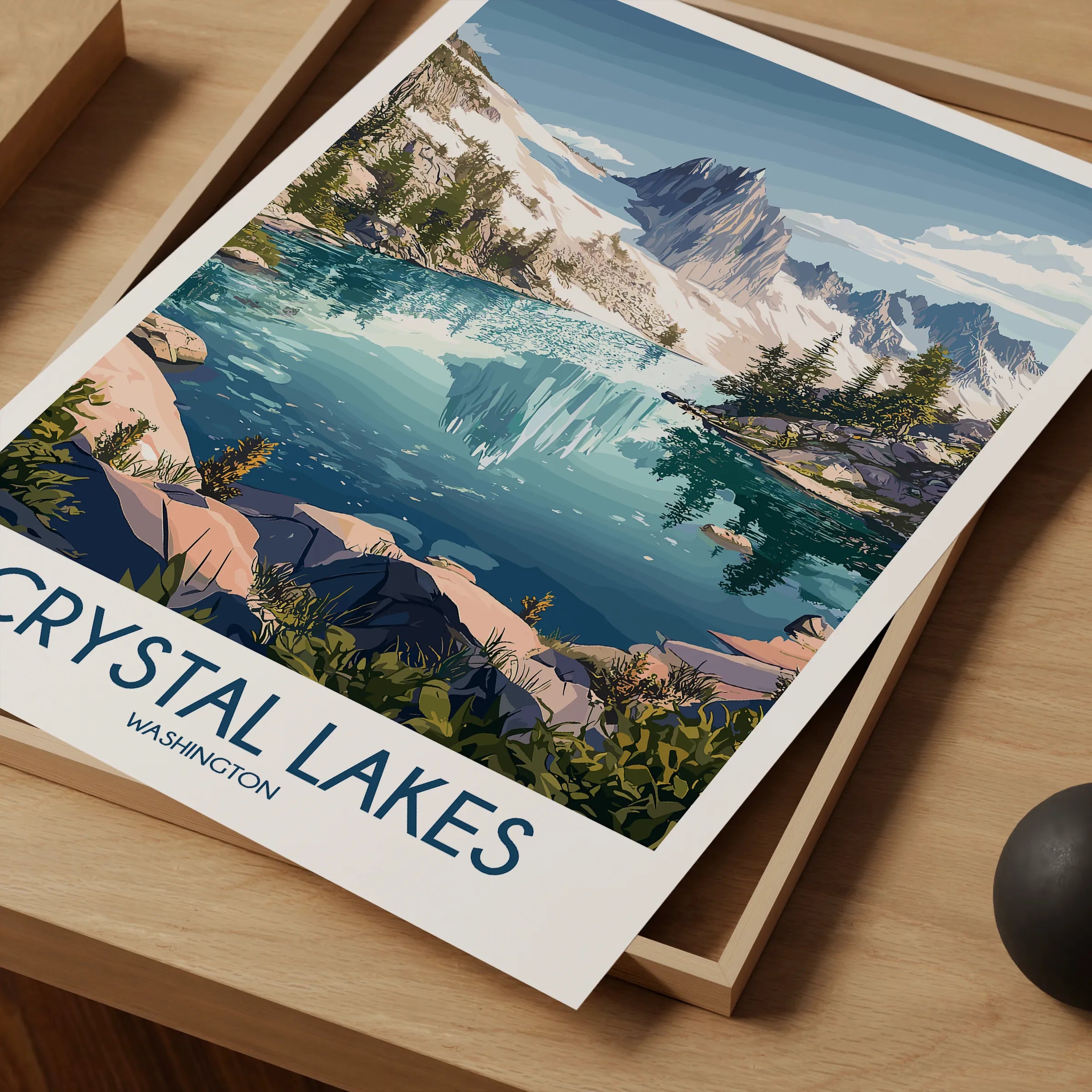 Crystal Lakes Souvenir Poster Print