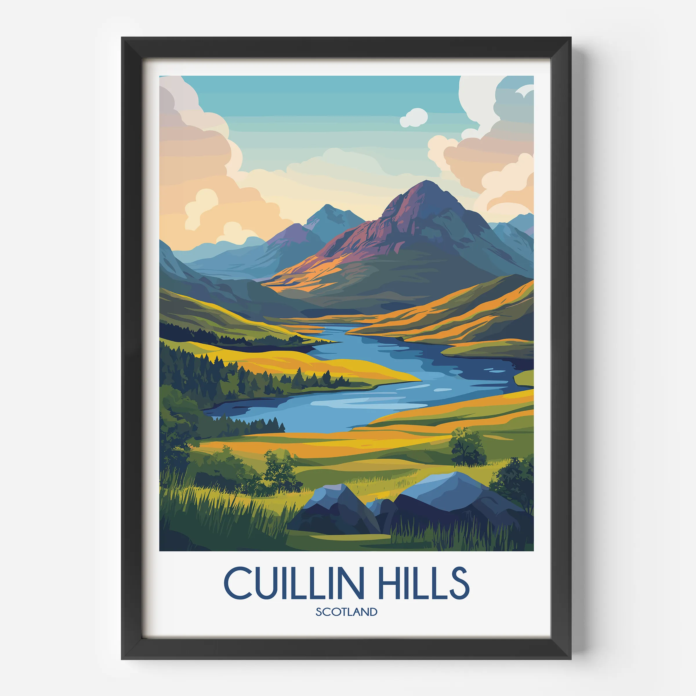 Cuillin Hills Minimalist Wall Art