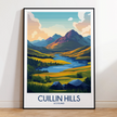 Cuillin Hills Vintage Style Print