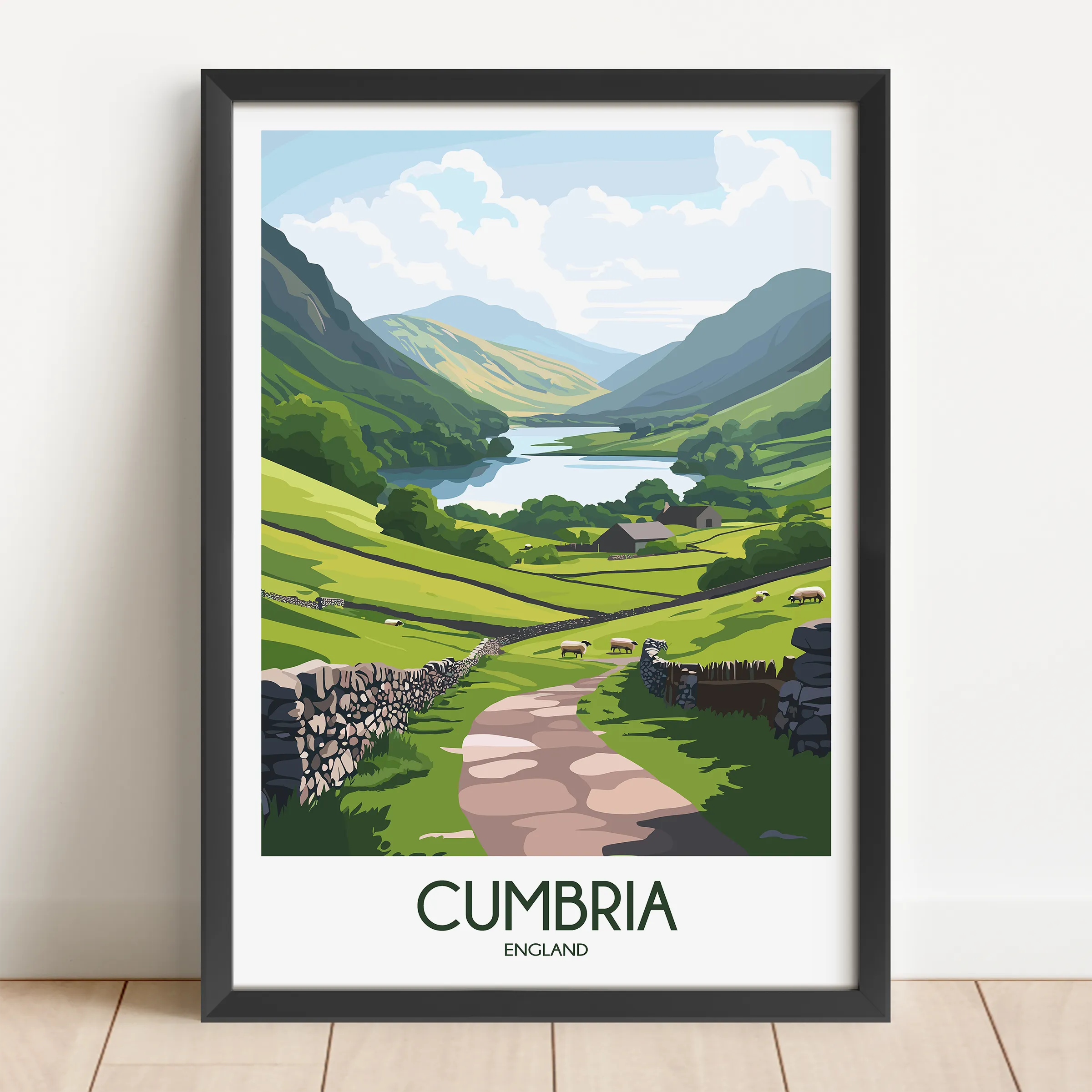 Cumbria Destination Art Gift