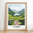 Cumbria Modern Travel Poster