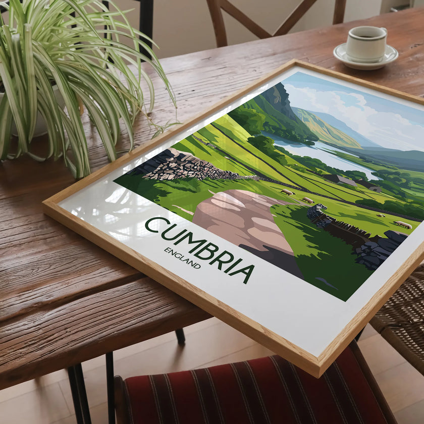 Cumbria Souvenir Poster Print