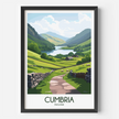 Cumbria Vintage Style Print