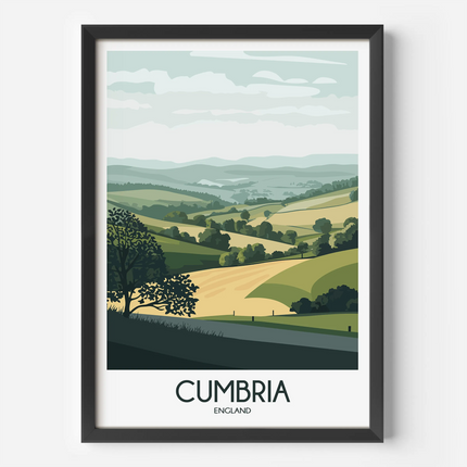 Cumbria Vintage Style Print