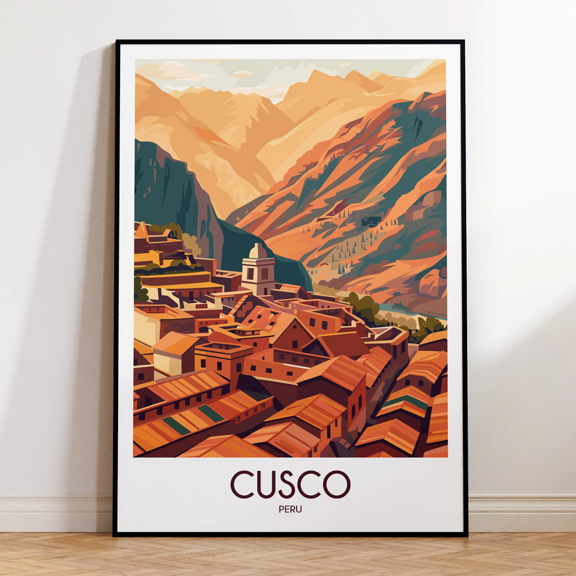 Cusco Vintage Style Print