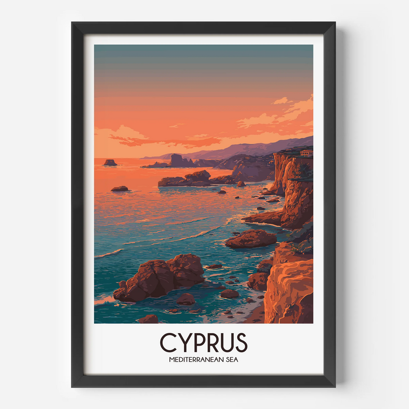 Cyprus Destination Art Gift