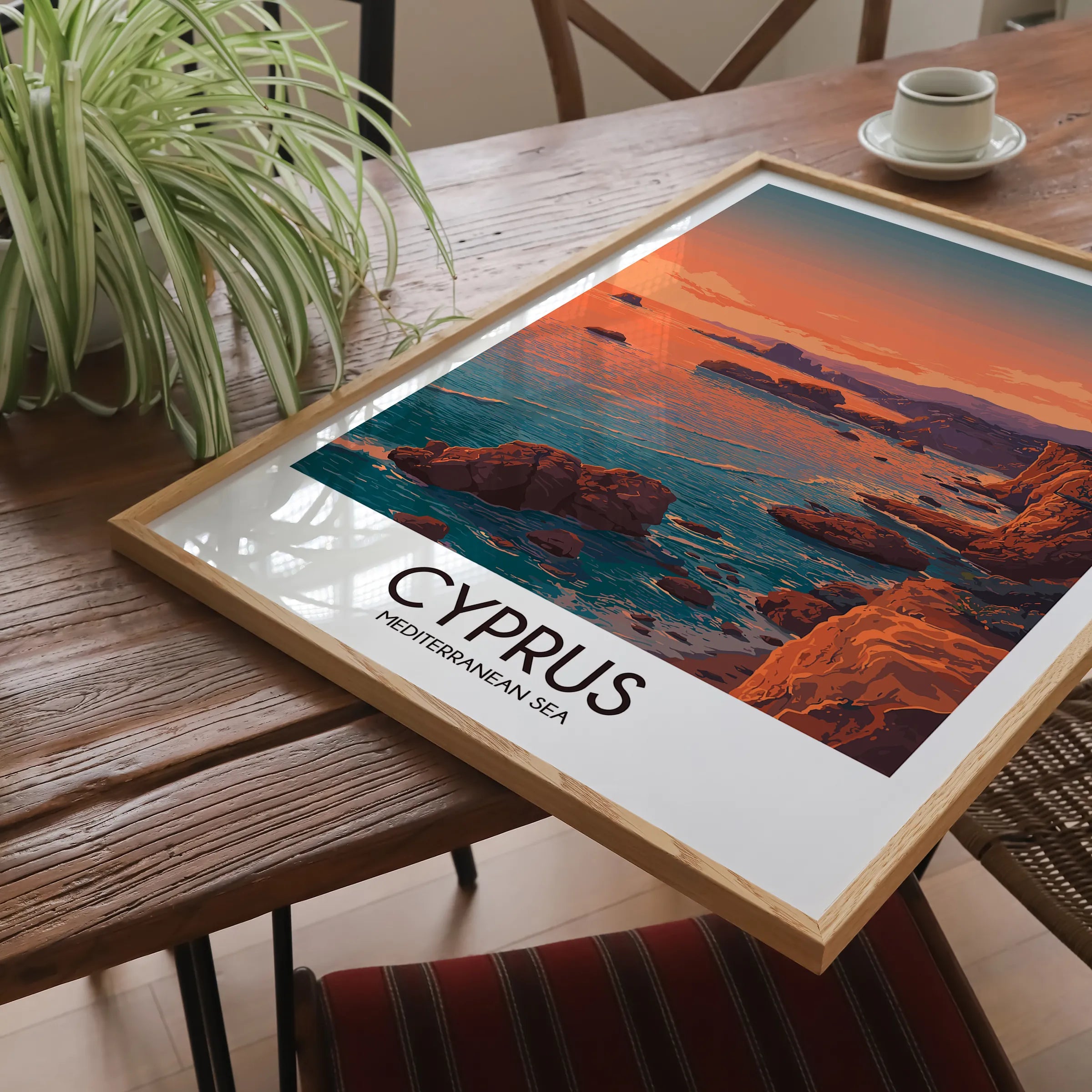 Cyprus Modern Travel Poster