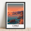 Cyprus Retro Travel Illustration