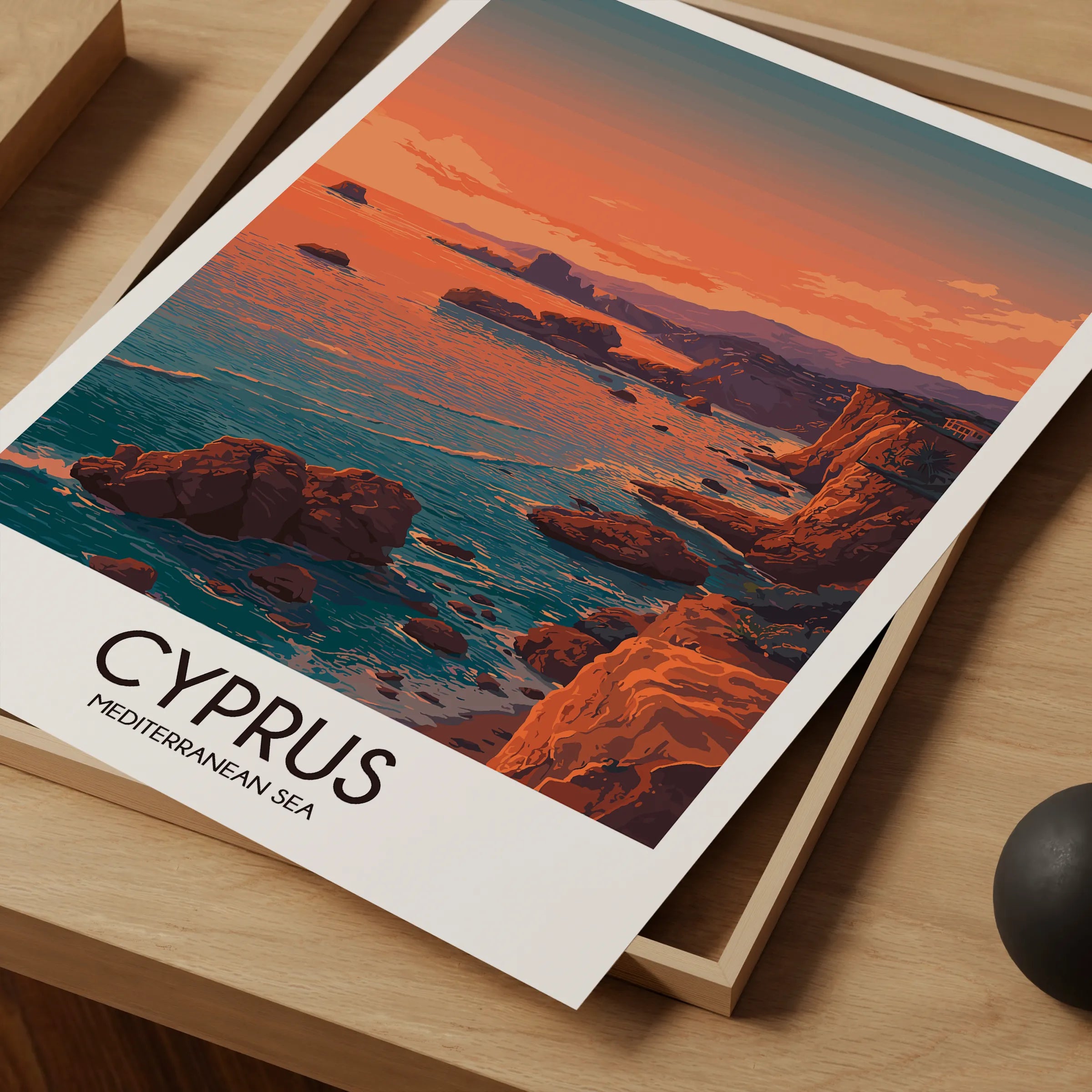 Cyprus Vintage Style Print