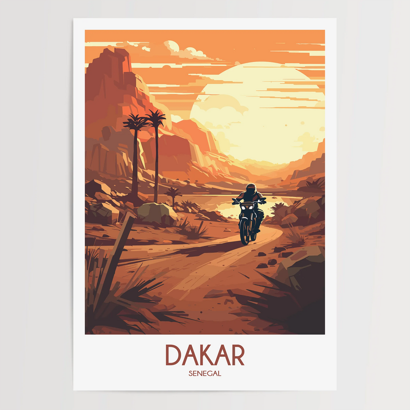 Dakar Vintage Style Print