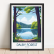 Dalby Forest Vintage Style Print