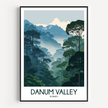 Danum Valley Retro Travel Illustration
