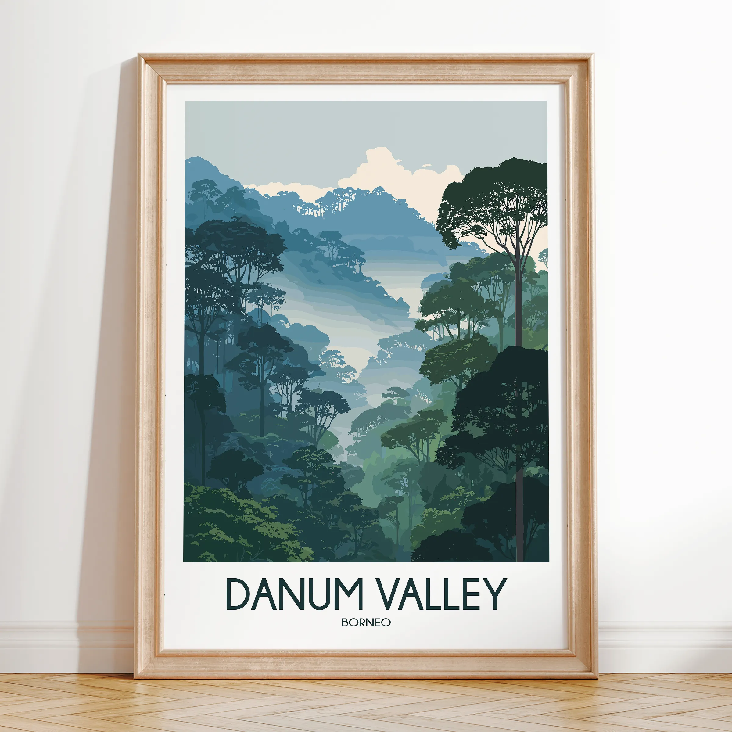 Danum Valley Vintage Style Print