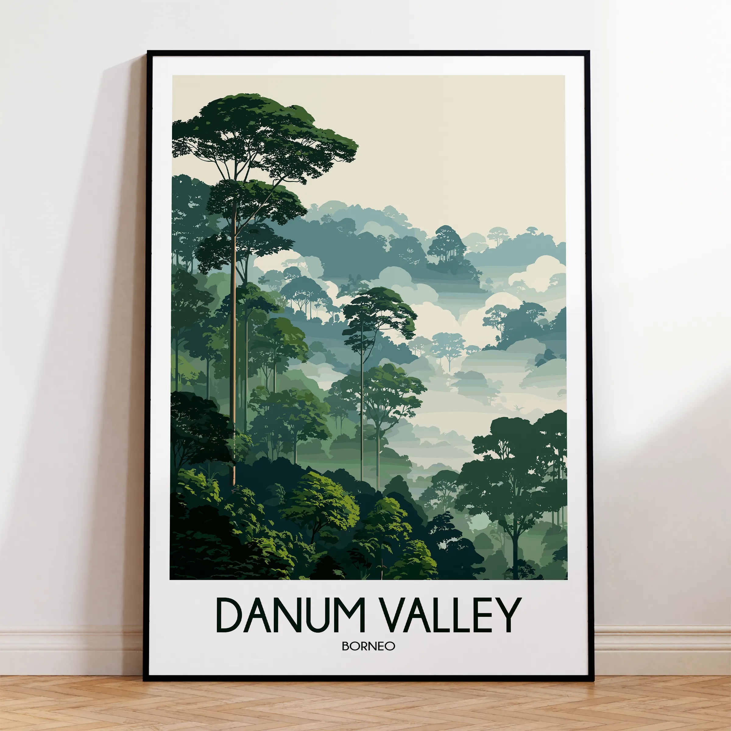 Danum Valley Vintage Style Print
