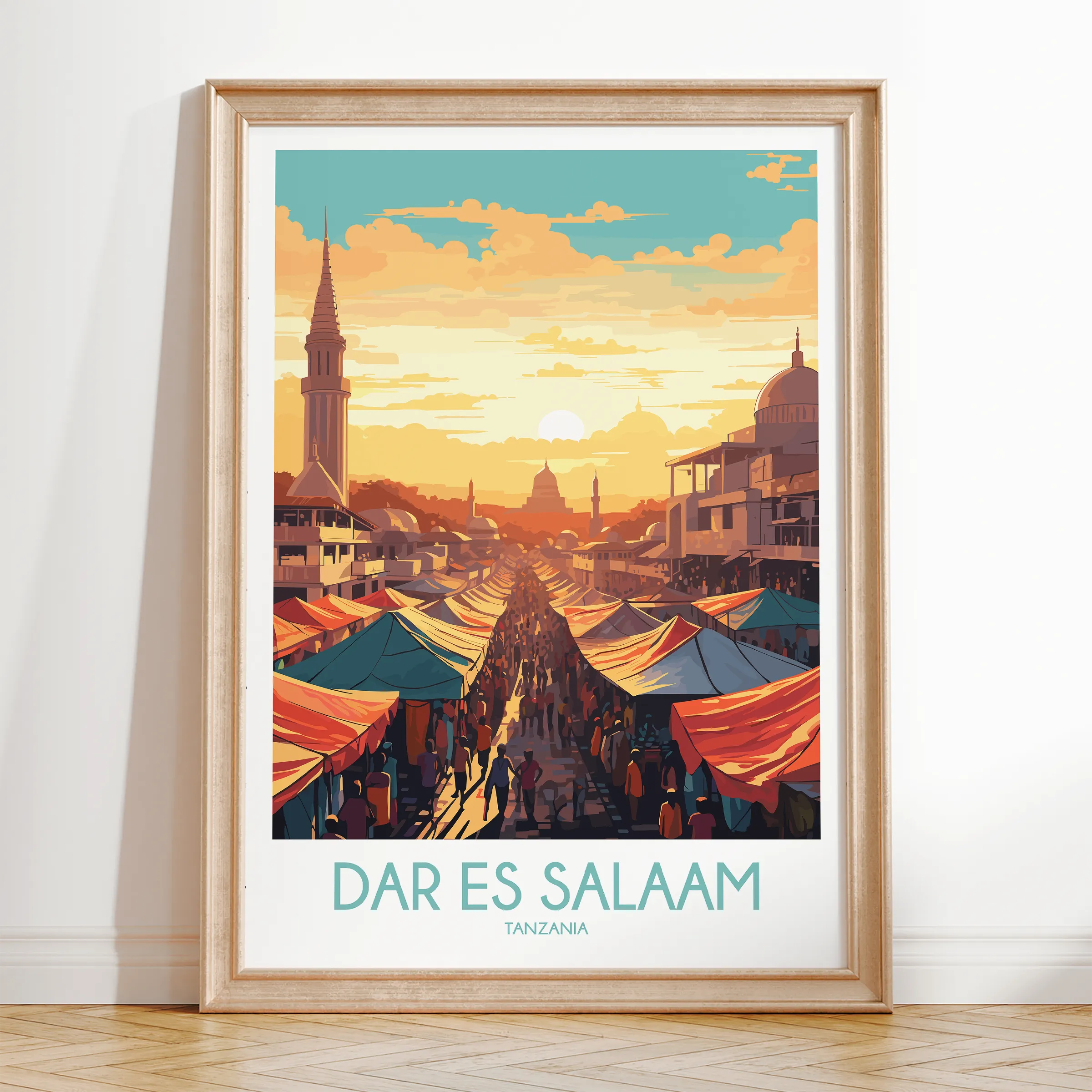 Dar Es Salaam Destination Art Gift