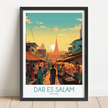 Dar Es Salam Destination Art Gift