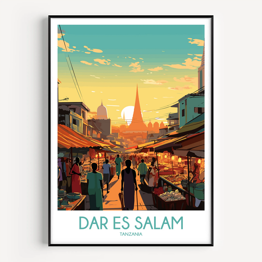 Dar Es Salam Minimalist Wall Art