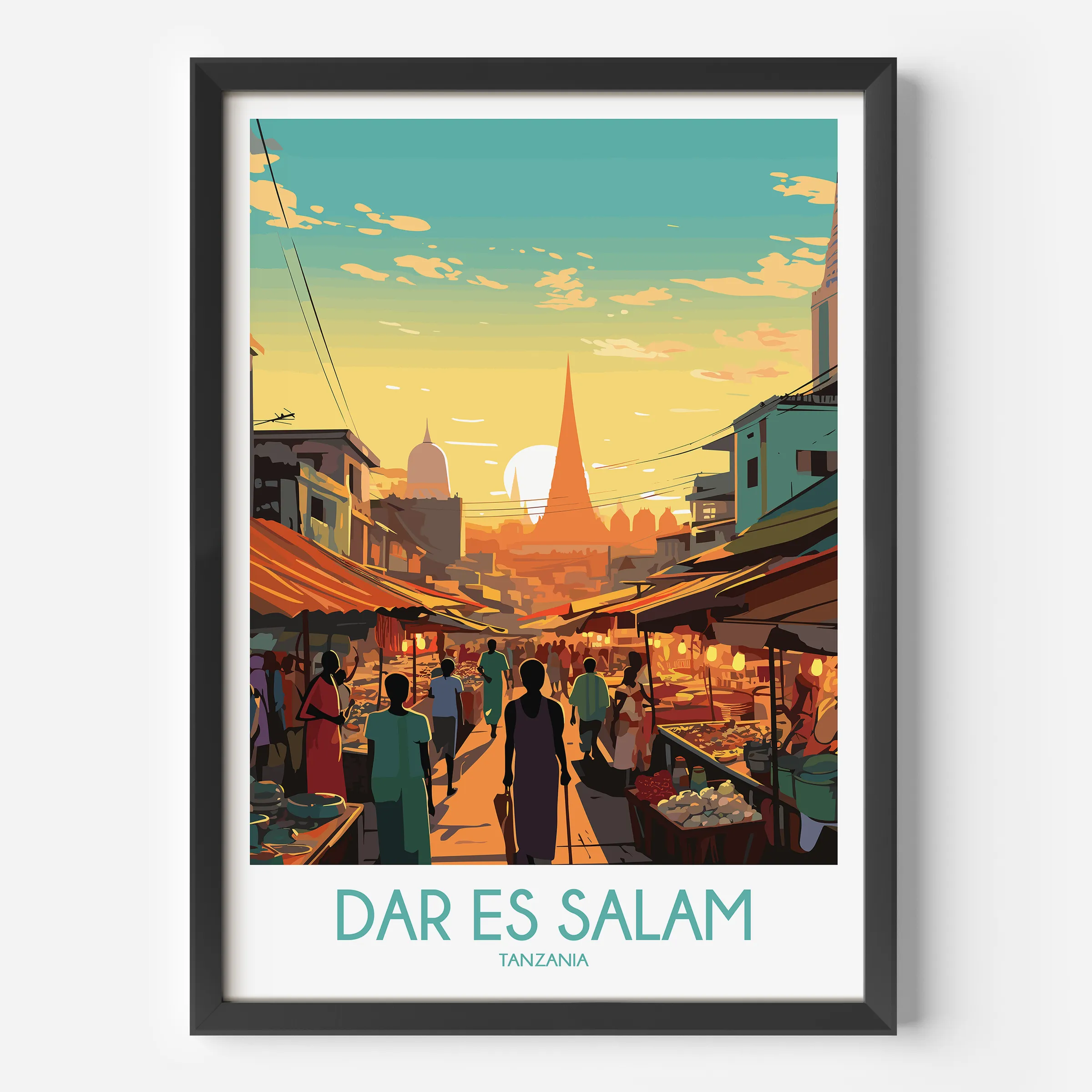 Dar Es Salam Modern Travel Poster