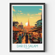 Dar Es Salam Modern Travel Poster