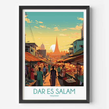Dar Es Salam Modern Travel Poster