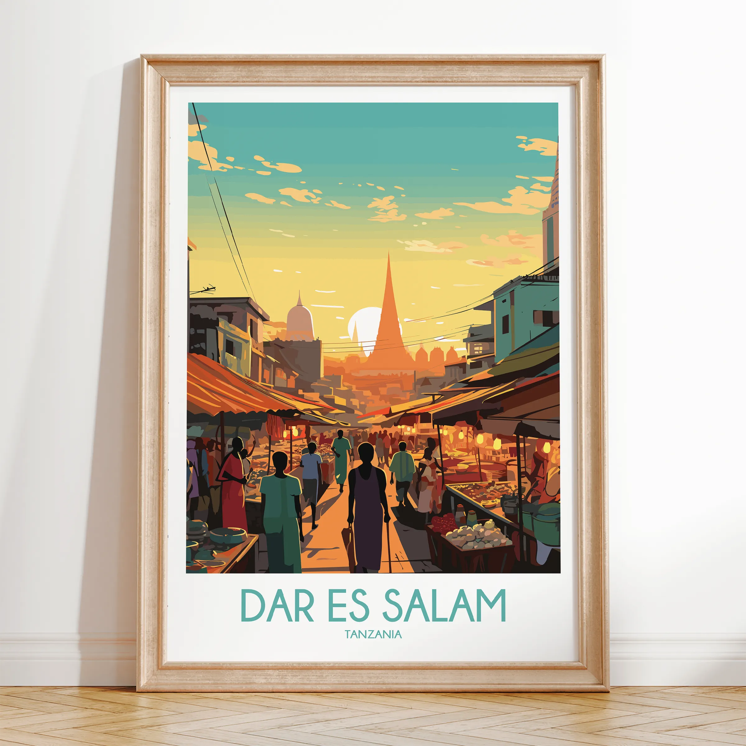 Dar Es Salam Souvenir Poster Print