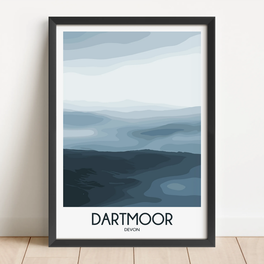 Dartmoor Modern Travel Poster