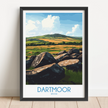 Dartmoor Vintage Style Print