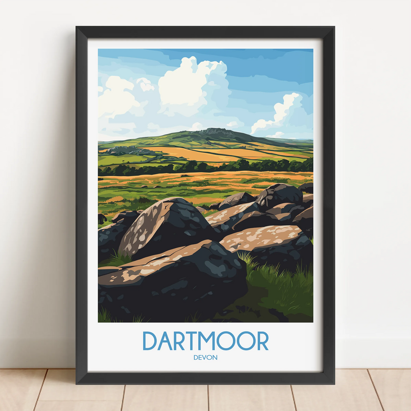 Dartmoor Vintage Style Print